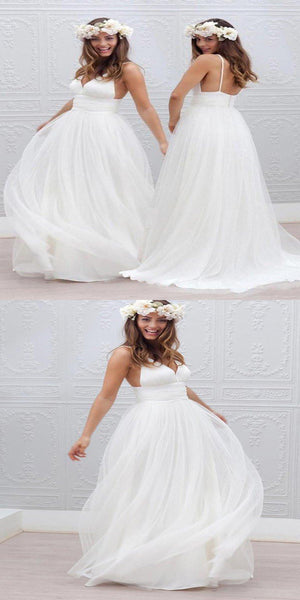 Cheap Spaghetti Strap Wedding Dresses